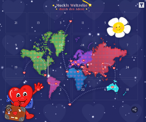 Muckis LaufFeuer der Liebe "Around the World" - Der Mucki-Kalender
